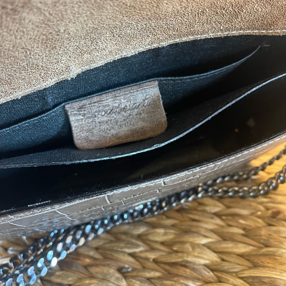 Marina Galanti Chic Crocodile-Embossed Chain Shoulder Bag Made in Italy - Picture 5 of 6